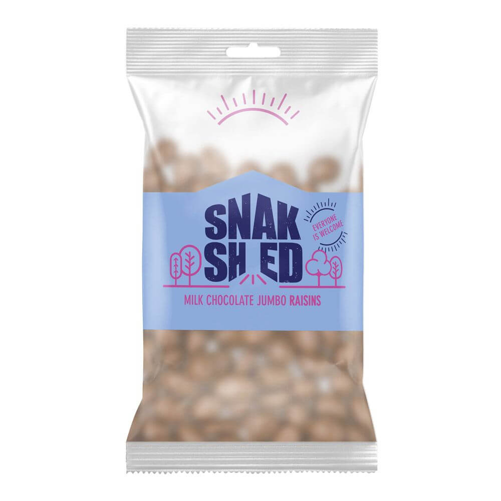 Snak Shed Milk Chocolate Jumbo Raisins 75g